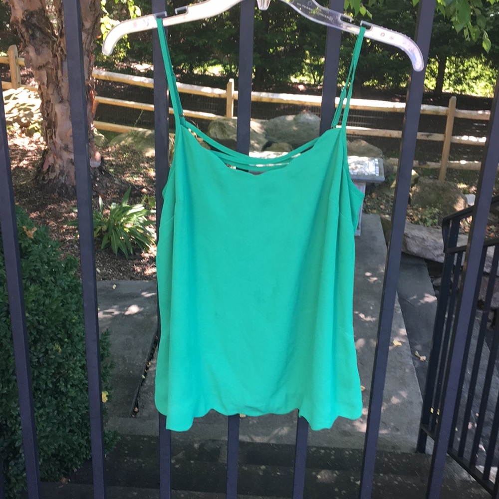 Green summer blouse